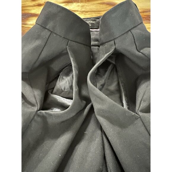 Banana Republic Dress Pants Logan Curvy Fit Women Size 2‎ Black Polyester Blend - Picture 10 of 11